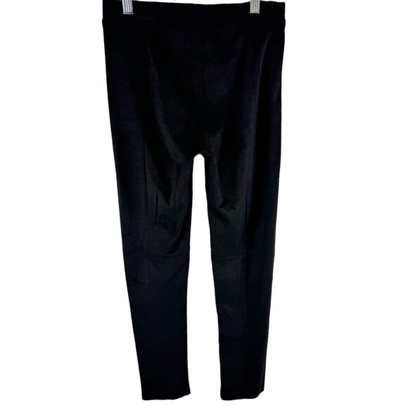 Fate by LFD Black Faux Suede Skinny Elastic Waist Ankle Fit Pants Size S - Picture 2 of 4